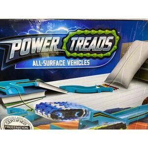 Power Treads All terrain Glow In The Dark 70 Piece Courses Tracks New Damaged Bx